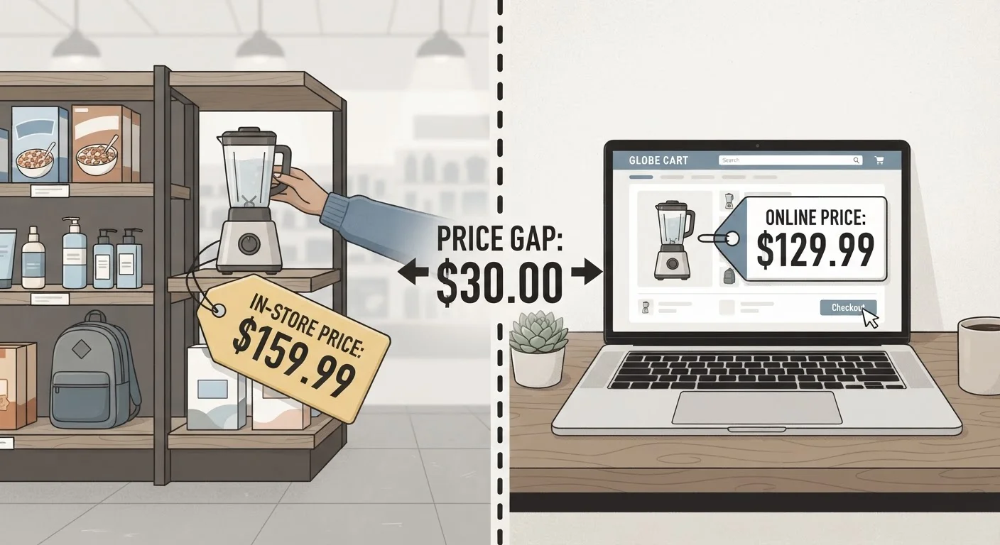 Categories Where In-Store and Online Pricing Differs Most Dramatically