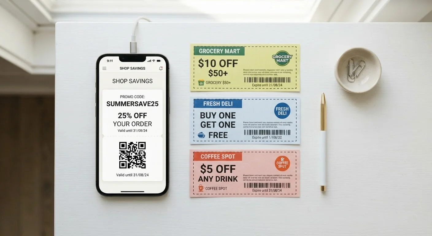 Promo Codes vs. Manufacturer Coupons: What's Actually Different