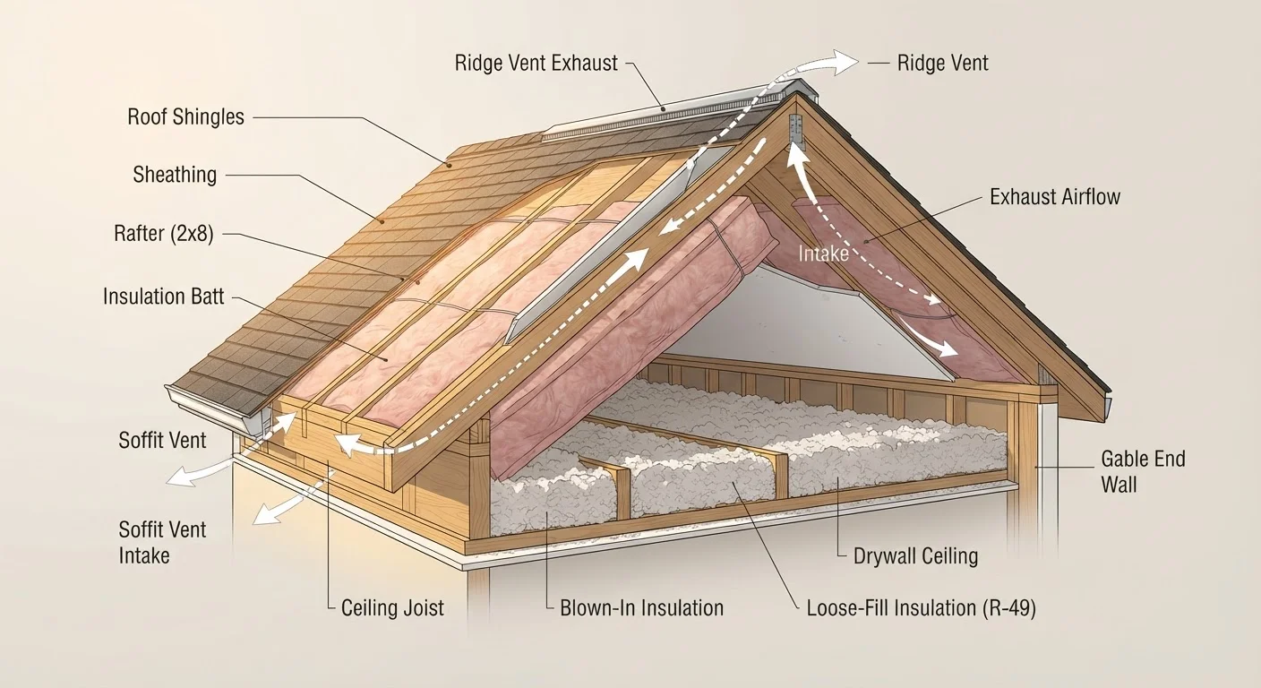 Roof Ventilation and Attic Insulation: Weighing the Trade-offs