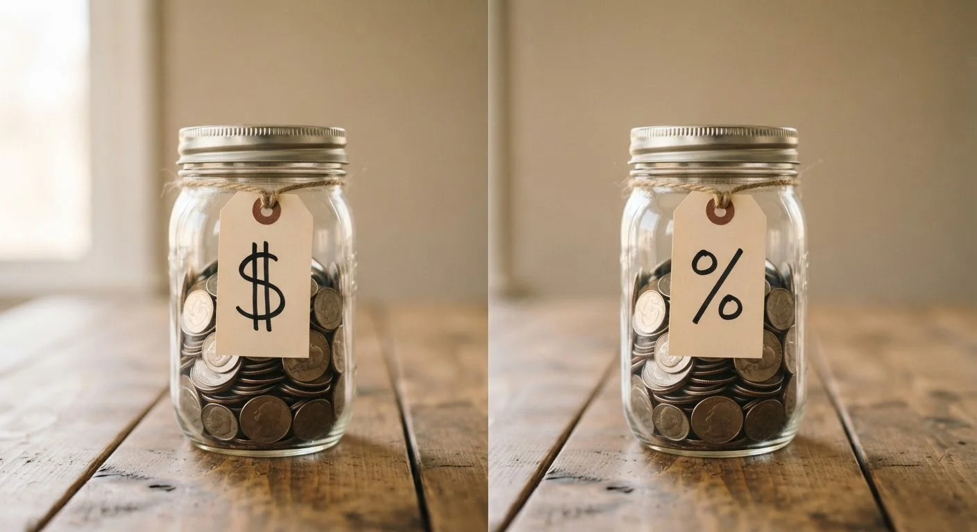 Saving a Fixed Amount vs. Saving a Percentage of Income