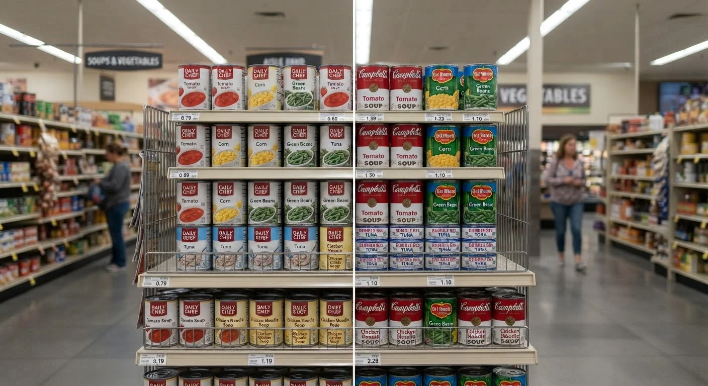 Store-Brand vs. Name-Brand Food: A Nutritional and Value Comparison