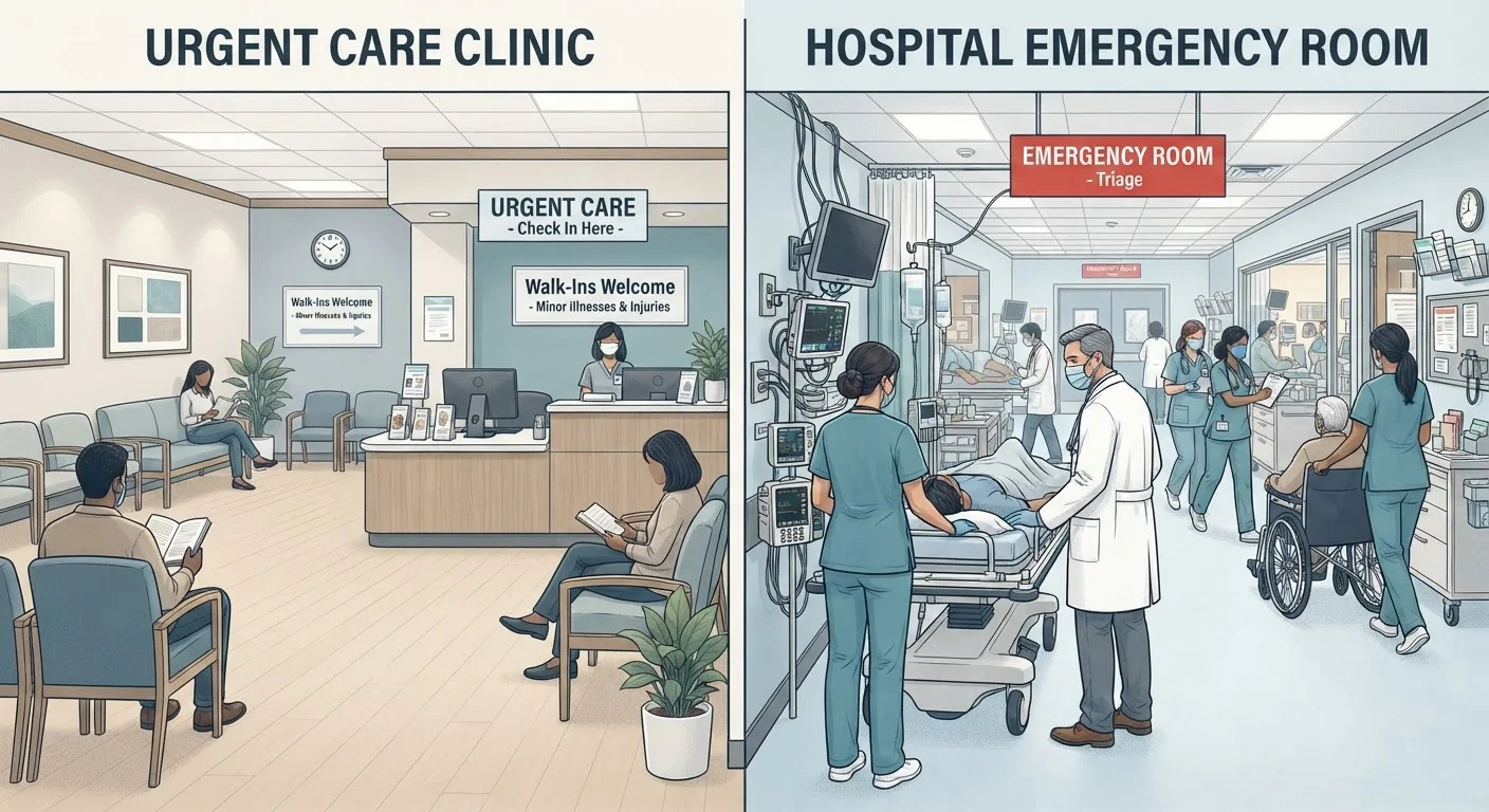 Urgent Care vs. Emergency Room: Choosing the Right Setting Saves Real Money